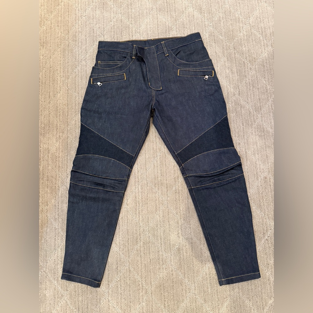 Balmain Biker Stretch Jeans